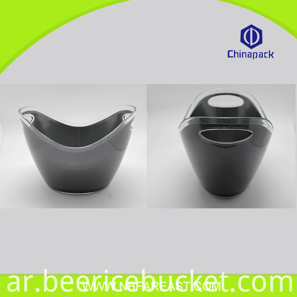 ضمان الجودة حار بيع الملونة شعبية رخيصة واضح البلاستيك دلاء الثلج بالجملة Quality assurance hot selling colorful popular cheap clear plastic ice buckets wholesale